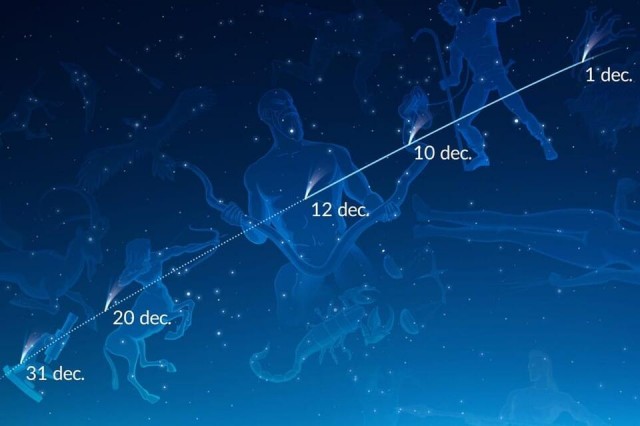 Забайкальцы в середине декабря смогут увидеть самую яркую комету года Леонардо