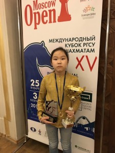 Шахматная принцесса из Агинского стала победителем "Moscow Open"