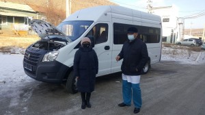Для перевозки ковидбольных Агинской окружной больнице был передан автомобиль
